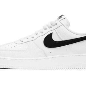 Nike Air Force 1 '07 Shoes White Black CT2302-100 Men's Size 9.5 NEW( No Lid)